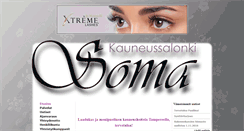 Desktop Screenshot of kauneussalonkisoma.fi