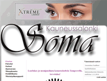Tablet Screenshot of kauneussalonkisoma.fi